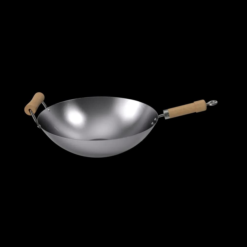 Wok en acier au carbone